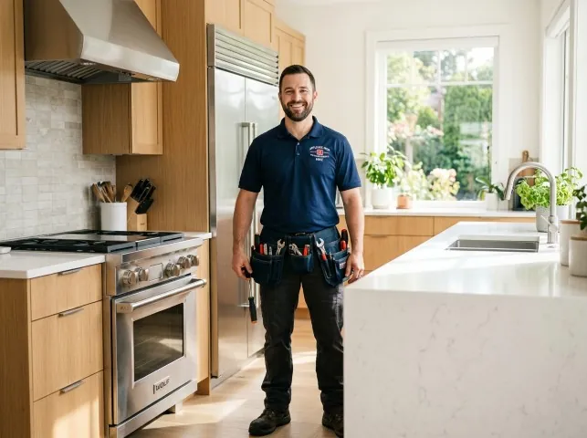 Appliance Repair Hero technician after an appliance repair in a Alabama home